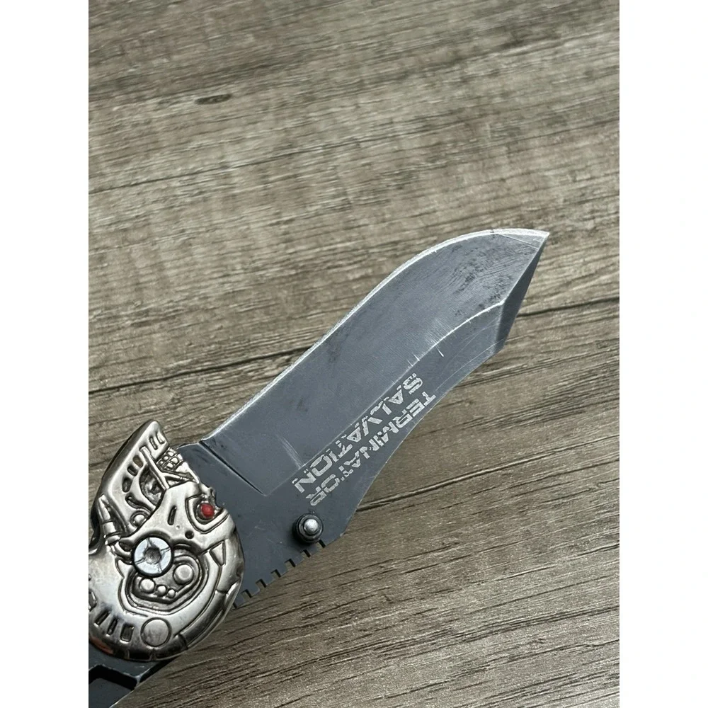 Terminator Salvation Knife Folding Pocket Schwarzenegger Movie Master Cutlery